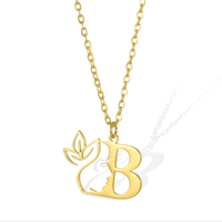 Simple Style Human Face Rabbit Stainless Steel 18k Gold Plated Pendant Necklace sku image 2