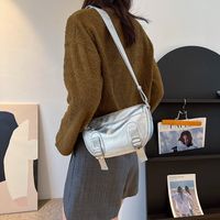 Women's Medium All Seasons Pu Leather Solid Color Streetwear Square Zipper Shoulder Bag main image 5