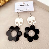 1 Pair Funny Flower Printing Arylic Earrings sku image 6