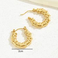 1 Pair IG Style Basic Commute Geometric Star Plating 201 Stainless Steel 18K Gold Plated Earrings main image 7