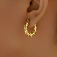 1 Pair IG Style Basic Commute Geometric Star Plating 201 Stainless Steel 18K Gold Plated Earrings main image 8