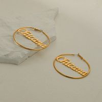 Wholesale Jewelry 1 Pair Basic Letter Alloy Earrings main image 3