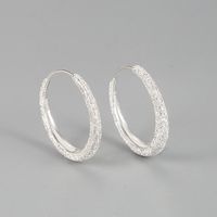 1 Pair Ig Style Basic Geometric Plating Sterling Silver Earrings sku image 1