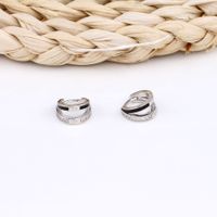 1 Pair Basic Lady Geometric Plating Sterling Silver Earrings main image 1