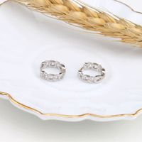 1 Pair Basic Modern Style Geometric Plating Sterling Silver Earrings main image 3
