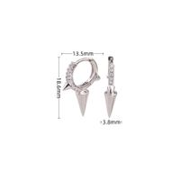 1 Paar Einfacher Stil Pendeln Geometrisch Überzug Sterling Silber Ohrringe sku image 1