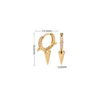 1 Paar Einfacher Stil Pendeln Geometrisch Überzug Sterling Silber Ohrringe sku image 2