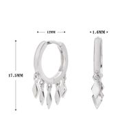 1 Pair Basic Modern Style Geometric Rhombus Plating Sterling Silver Earrings sku image 1