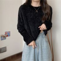 Women's Sweater Long Sleeve Sweaters & Cardigans Casual Solid Color main image 4