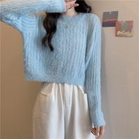 Women's Sweater Long Sleeve Sweaters & Cardigans Casual Solid Color main image 2
