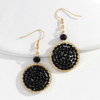 Wholesale Jewelry Simple Style Geometric Resin Mixed Materials Drop Earrings main image 1