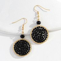 Wholesale Jewelry Simple Style Geometric Resin Mixed Materials Drop Earrings main image 5