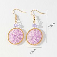 Wholesale Jewelry Simple Style Geometric Resin Mixed Materials Drop Earrings sku image 1