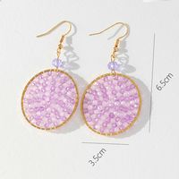 Wholesale Jewelry Simple Style Geometric Resin Mixed Materials Drop Earrings sku image 5