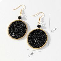 Wholesale Jewelry Simple Style Geometric Resin Mixed Materials Drop Earrings sku image 7