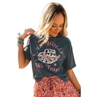 Women's T-shirt Short Sleeve T-shirts Printing Casual Letter Hat main image 1