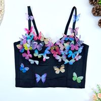 Women's Bandeau Tank Tops Vacation Sexy Butterfly main image 4