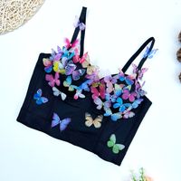 Women's Bandeau Tank Tops Vacation Sexy Butterfly main image 3