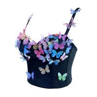 Women's Bandeau Tank Tops Vacation Sexy Butterfly main image 2