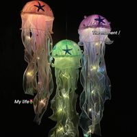 Cute Jellyfish Arylic Gauze Indoor Party Night Lights main image 1