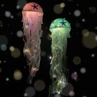 Cute Jellyfish Arylic Gauze Indoor Party Night Lights main image 4