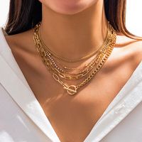 Hip-hop Punk Heart Shape Copper Toggle Plating 18k Gold Plated Pendant Necklace Necklace main image 7