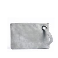 Women's Medium Autumn&winter Pu Leather Solid Color Basic Square Hook Loop Clutch Bag main image 3