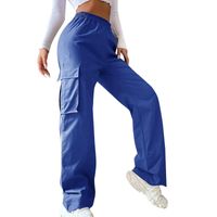 Women's Daily Street Casual Solid Color Full Length Cargo Pants main image 4