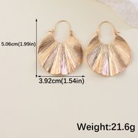 1 Pair Elegant Vintage Style Sector Solid Color Alloy Drop Earrings main image 5