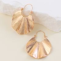 1 Pair Elegant Vintage Style Sector Solid Color Alloy Drop Earrings main image 4