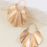 1 Pair Elegant Vintage Style Sector Solid Color Alloy Drop Earrings main image 3