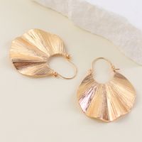 1 Pair Elegant Vintage Style Sector Solid Color Alloy Drop Earrings main image 2