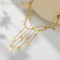 Simple Style Classic Style Star Heart Shape Alloy Plating Gold Plated Women's Waist Chain main image 3