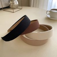 Vintage Style Solid Color Cloth Hair Band main image 5