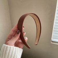 Vintage Style Solid Color Cloth Hair Band main image 4