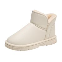 Women's Casual Solid Color Round Toe Cotton Shoes Booties Snow Boots main image 3