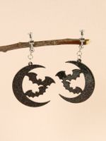 Wholesale Jewelry Funny Cat Bat Butterfly Arylic Drop Earrings Ear Cuffs sku image 3