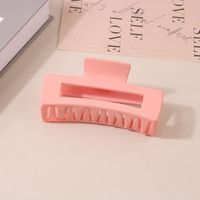 Fashion Geometric Solid Color Plastic Stoving Varnish Hair Claws 1 Piece sku image 81