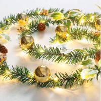 Christmas Fashion Star Pine Cones Plastic Copper Wire Party Lightings sku image 11