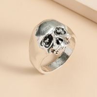 Retro Halloween Punk Skull Hollow Ring Wholesale Nihaojewelry sku image 4