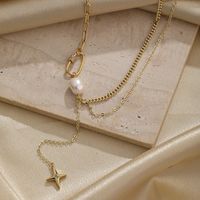 Simple Style Solid Color Copper Plating Inlay Rhinestones 18k Gold Plated Necklace main image 4