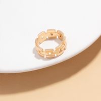 Vintage Style Simple Style Solid Color Alloy Women's Rings main image 4