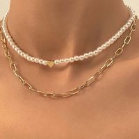 Elegant Streetwear Geometric Alloy Women's Double Layer Necklaces main image 4