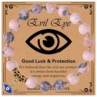 Vintage Style Devil's Eye Solid Color Turquoise Opal Snakeskin Stone Unisex Bracelets sku image 4