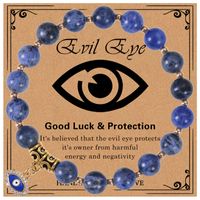 Vintage Style Devil's Eye Solid Color Turquoise Opal Snakeskin Stone Unisex Bracelets sku image 10