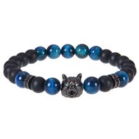 Streetwear Geometric Natural Stone Tiger Eye Men's Bracelets main image 1