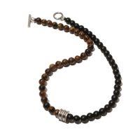 Simple Style Round Natural Stone Beaded Men's Necklace sku image 2