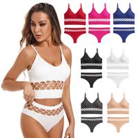 Couleur Unie Soutien-gorge Sans Fil Sexy Confort Soutien-gorge Et Culotte Ensemble main image 6