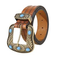 Ethnic Style Solid Color Pu Leather Alloy Unisex Leather Belts main image 2