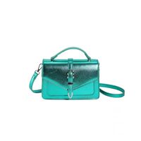 Women's Medium All Seasons Pu Leather Solid Color Basic Square Flip Cover Handbag sku image 6